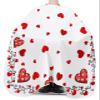 Valentines Day Barber Cape - Salon Hair Cutting Cape for Women,Men,Kids,Adults,Haircut Cape with Adjustable Elastic Neckline Stylist Cape Gown Accessories Saint Red Love Heart Romantic Boho view 3