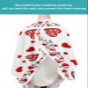 Valentines Day Barber Cape - Salon Hair Cutting Cape for Women,Men,Kids,Adults,Haircut Cape with Adjustable Elastic Neckline Stylist Cape Gown Accessories Saint Red Love Heart Romantic Boho view 4