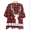 Christmas Plaid Barber Cape - Salon Hair Cutting Cape for Women,Men,Kids,Adults,Haircut Cape with Adjustable Elastic Neckline Stylist Cape Gown Accessories Xmas Red Elk Winter Snowflake Poinsettia view 1