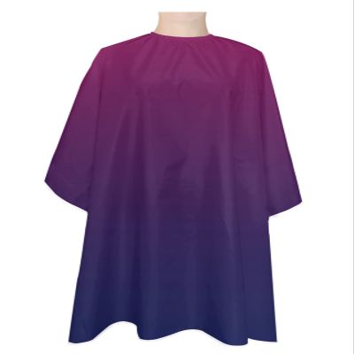 Wine Red Purple Barber Cape - Salon Hair Cutting Cape for Women,Men,Kids,Adults,Haircut Cape with Adjustable Elastic Neckline Hairdressing Stylist Cape Gown Accessories Abstract Modern Ombre Color Art
