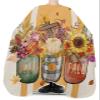 Thanksgiving Autumn Barber Cape - Salon Hair Cutting Cape for Women,Men,Kids,Adults,Haircut Cape with Adjustable Elastic Neckline Stylist Cape Gown Accessories Fall Sunflower Pumpkins Maple Leaf view 3