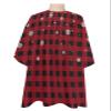 Christmas Snowflake Barber Cape - Salon Hair Cutting Cape for Women,Men,Kids,Adults,Haircut Cape with Adjustable Elastic Neckline Stylist Cape Gown Accessories Red Black Rustic Buffalo Plaid Winter view 1