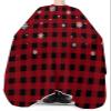 Christmas Snowflake Barber Cape - Salon Hair Cutting Cape for Women,Men,Kids,Adults,Haircut Cape with Adjustable Elastic Neckline Stylist Cape Gown Accessories Red Black Rustic Buffalo Plaid Winter view 3
