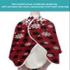 Christmas Snowflake Barber Cape - Salon Hair Cutting Cape for Women,Men,Kids,Adults,Haircut Cape with Adjustable Elastic Neckline Stylist Cape Gown Accessories Red Black Rustic Buffalo Plaid Winter view 4