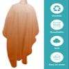 Ombre Orange Barber Cape - Salon Hair Cutting Cape for Women,Men,Kids,Adults,Haircut Cape with Adjustable Elastic Neckline Stylist Cape Gown Accessories Thanksgiving Fall Autumn Harvest Holiday view 2