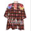 Christmas Ball Barber Cape - Salon Hair Cutting Cape for Women,Men,Kids,Adults,Haircut Cape with Adjustable Elastic Neckline Stylist Cape Gown Accessories Red Xmas Plaid Winter Snowflake Pine Berry view 1