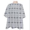 Black Geometric Barber Cape - Salon Hair Cutting Cape for Women,Men,Kids,Adults,Haircut Cape with Adjustable Elastic Neckline Stylist Cape Gown Accessories Minimalist Abstract Aesthetics Line view 1