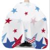 Memorial Patriotic Day Barber Cape - Salon Hair Cutting Cape for Women,Men,Kids,Adults,Haircut Cape with Adjustable Elastic Neckline Stylist Cape Gown Accessories Freedom Stars Stripes American Flag view 3