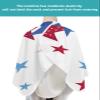 Memorial Patriotic Day Barber Cape - Salon Hair Cutting Cape for Women,Men,Kids,Adults,Haircut Cape with Adjustable Elastic Neckline Stylist Cape Gown Accessories Freedom Stars Stripes American Flag view 4