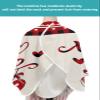 Valentine's Love Barber Cape - Salon Hair Cutting Cape for Women,Men,Kids,Adults,Haircut Cape with Adjustable Elastic Neckline Stylist Cape Gown Accessories Be-Mine Romantic Retro Love Heart Plaid view 4