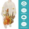 Harvest Pumpkins Barber Cape - Salon Hair Cutting Cape for Women,Men,Kids,Adults,Haircut Cape with Adjustable Elastic Neckline Cape Gown Accessories Give Thanks Elf Gnomes Fall Autumn Maple Burlap view 2