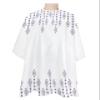 Bohemia Geometric Barber Cape - Salon Hair Cutting Cape for Women,Men,Kids,Adults,Haircut Cape with Adjustable Elastic Neckline Stylist Cape Gown Accessories Geometric Stripes Rhombus White view 1