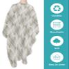 Abstract Stripes Barber Cape - Salon Hair Cutting Cape for Women,Men,Kids,Adults,Haircut Cape with Adjustable Elastic Neckline Stylist Cape Gown Accessories Retro Minimalist Geometric Lattice Stripes view 2