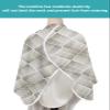 Abstract Stripes Barber Cape - Salon Hair Cutting Cape for Women,Men,Kids,Adults,Haircut Cape with Adjustable Elastic Neckline Stylist Cape Gown Accessories Retro Minimalist Geometric Lattice Stripes view 4