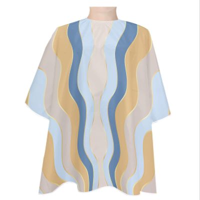 Abstract Barber Cape - Salon Hair Cutting Cape for Women,Men,Kids,Adults,Haircut Cape with Adjustable Elastic Neckline Hairdressing Stylist Cape Gown Accessories Modern Minimalist Geometric Stripes