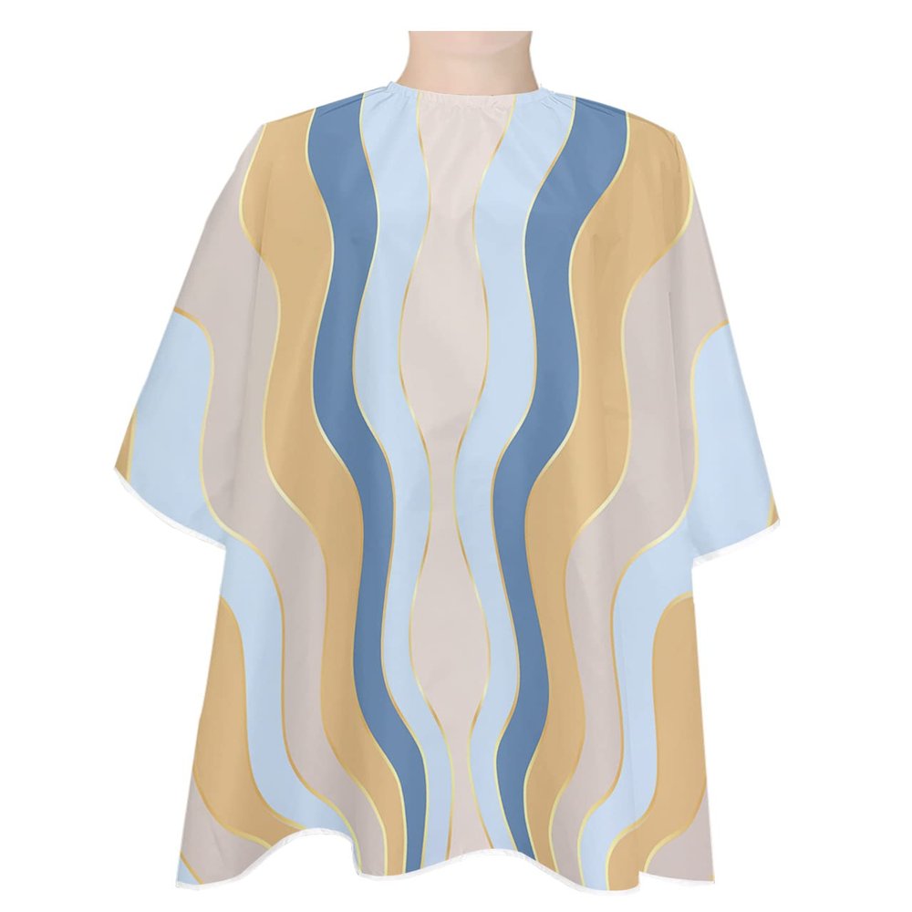 Abstract Barber Cape - Salon Hair Cutting Cape for Women,Men,Kids,Adults,Haircut Cape with Adjustable Elastic Neckline Hairdressing Stylist Cape Gown Accessories Modern Minimalist Geometric Stripes