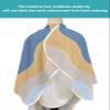 Abstract Barber Cape - Salon Hair Cutting Cape for Women,Men,Kids,Adults,Haircut Cape with Adjustable Elastic Neckline Hairdressing Stylist Cape Gown Accessories Modern Minimalist Geometric Stripes view 4