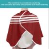 Abstract Farmhouse Stripes Barber Cape - Salon Hair Cutting Cape for Women,Men,Kids,Adults,Haircut Cape with Adjustable Elastic Neckline Stylist Cape Gown Accessories Geometric Burgundy Red White view 4