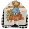 Autumn Pumpkin Scarecrow Barber Cape - Salon Hair Cutting Cape for Women,Men,Kids,Adults,Haircut Cape with Adjustable Elastic Neckline Stylist Cape Gown Accessories Fall Thanksgiving Sunflower Plaid view 3