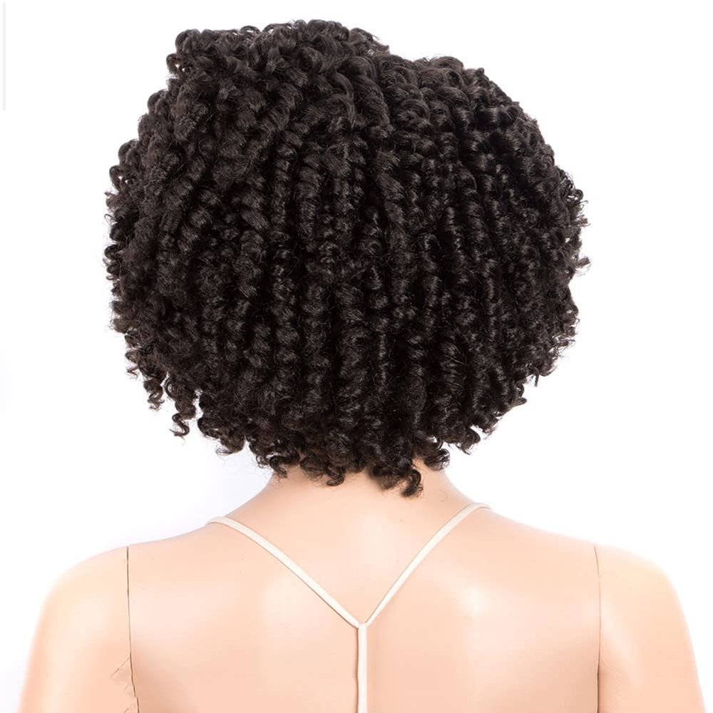 12 Inch Cosplay Bob Wig Kinky Curly Lace Wigs For Women Heat Resistant Fiber Synthetic Wig Baby Hair