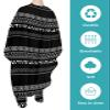 Black Boho Barber Cape - Salon Hair Cutting Cape for Women,Men,Kids,Adults,Haircut Cape with Adjustable Elastic Neckline Hairdressing Stylist Cape Gown Accessories Casual Modern Minimalist Geometric view 2
