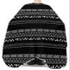 Black Boho Barber Cape - Salon Hair Cutting Cape for Women,Men,Kids,Adults,Haircut Cape with Adjustable Elastic Neckline Hairdressing Stylist Cape Gown Accessories Casual Modern Minimalist Geometric view 3