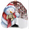 Christmas Snowman Barber Cape - Salon Hair Cutting Cape for Women,Men,Kids,Adults,Haircut Cape with Adjustable Elastic Neckline Hairdressing Stylist Cape Gown Accessories Winter Snow Red Plaid Runny view 3