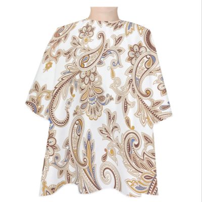 Boho Paisley Barber Cape - Salon Hair Cutting Cape for Women,Men,Kids,Adults,Haircut Cape with Adjustable Elastic Neckline Stylist Cape Gown Accessories Da-mask Floral Print Bohemian Style