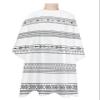 Bohemia Barber Cape - Salon Hair Cutting Cape for Women,Men,Kids,Adults,Haircut Cape with Adjustable Elastic Neckline Hairdressing Stylist Cape Gown Accessories Modern Geometric Stripes Tribal Diamond view 1