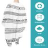 Bohemia Barber Cape - Salon Hair Cutting Cape for Women,Men,Kids,Adults,Haircut Cape with Adjustable Elastic Neckline Hairdressing Stylist Cape Gown Accessories Modern Geometric Stripes Tribal Diamond view 2