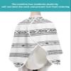 Bohemia Barber Cape - Salon Hair Cutting Cape for Women,Men,Kids,Adults,Haircut Cape with Adjustable Elastic Neckline Hairdressing Stylist Cape Gown Accessories Modern Geometric Stripes Tribal Diamond view 4