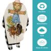 Scarecrow Pumpkin Barber Cape - Salon Hair Cutting Cape for Women,Men,Kids,Adults,Haircut Cape with Adjustable Elastic Neckline Cape Gown Accessories Autumn Sunflower Plaid Boho Zebra Leopard Print view 2