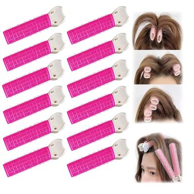 12 Pcs Instant Volumizing Clips for Fluffy Hairstyling - Root Clips for Curly Hair Volume, No Trace Hair Clips for DIY Styling