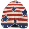 American Flag Barber Cape - Salon Hair Cutting Cape for Women,Men,Kids,Adults,Haircut Cape with Adjustable Elastic Neckline Stylist Cape Gown Accessories Freedom Stripes Stars Patriotic Memorial Day view 3