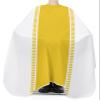 Orange Geometric Barber Cape - Salon Hair Cutting Cape for Women,Men,Kids,Adults,Haircut Cape with Adjustable Elastic Neckline Stylist Cape Gown Accessories Modern Minimalist Abstract Stripe view 3