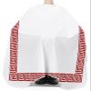 Red White Barber Cape - Salon Hair Cutting Cape for Women,Men,Kids,Adults,Haircut Cape with Adjustable Elastic Neckline Stylist Cape Gown Accessories Simple Traditional Greece European Greek Art view 3
