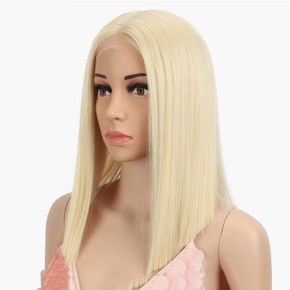10 Inch Bob Wigs Straight Hair Lace Wigs For Women Cosplay Wigs Heat Resistant Synthetic Hair