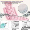 Bath Pillow Full Body Bath Pillow Breathable Head Rest Pillow Ergonomic & Quick Drying for Home Salon Spa Bathroom for Head Neck Shoulder Back Support,Blue view 4