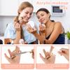 Aolso Acrylic Cosmetic Makeup Palette, Mixing Tray with Makeup Spatula&Leather Case, Professional Cosmetic Mixing Palette for Beauty Salon Mixing Eye Shadow/Lipsticks/Nail Art/Foundation view 4