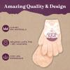 Aloe Socks and Gloves Set | Peach Moisturizing Socks and Gloves Infused with Aloe and Vitamin E | Spa Socks and Gloves for Women view 4
