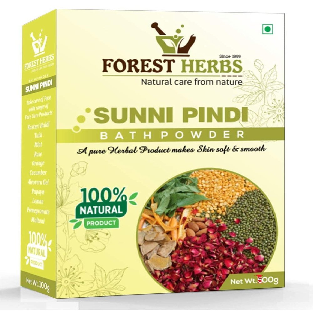 KRISTINA Herbs Natural Care from Nature Sunnipindi Herbal Nalangu Maavu Bath Powder for Skin & Tan Removal, Revitalizing Ubtan Body Scrub & Face Pack, 500g