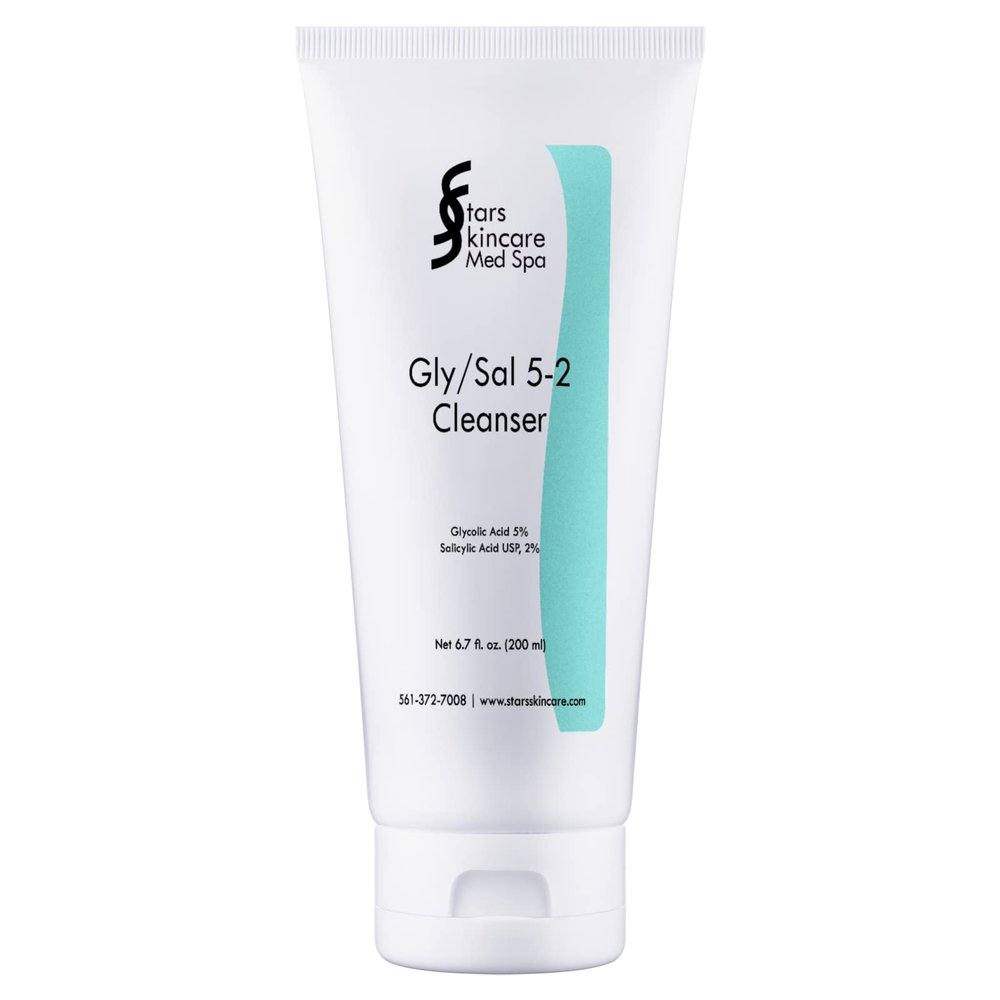 Stars Skincare Glycolic/Salicylic Cleanser Acne Treatment Oily Skin Facial Exfoliator