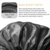 Donna Oil Treated Sleep Bonnet, Black Bonnet, 1pc Womens Sleep Cap Elastic Band Bonnet Black Color view 2