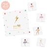 Flash Tattoos BALLERINA kids tattoo variety set | 25 metallic tattoos | Ballerina party supplies, birthday party favor | Glitter tattoo view 4