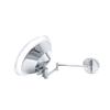 WS Bath Collections Beauty 200T Beauty 13-7/8" W x 7-13/16" H Modern Circular Framed Bathroom Wall Mirror with LED Lighting - Polished Chrome view 3