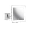 WS Bath Collections Beauty 400T Beauty 8-5/16" W x 8-11/16" H Modern Rectangular Framed Bathroom Wall Mirror with LED Lighting - Matte Black view 3