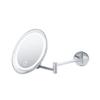 WS Bath Collections Beauty 300T Beauty 18" W x 3-1/8" H Modern Circular Framed Bathroom Wall Mirror with LED Lighting - Polished Chrome view 1