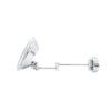 WS Bath Collections Beauty 300T Beauty 18" W x 3-1/8" H Modern Circular Framed Bathroom Wall Mirror with LED Lighting - Polished Chrome view 4