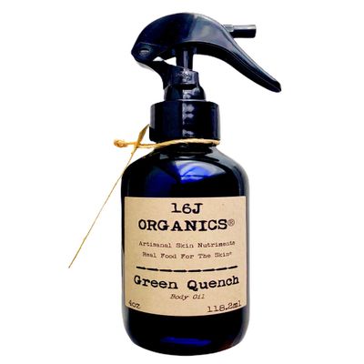 16J Organics-Body Oil Moisturizer, Organic 100% Natural, Anti-Aging, Anti-Wrinkle, Vitamin Antioxidant Rich-Serum, For Skin, Face, Hair, Scalp. (Small)