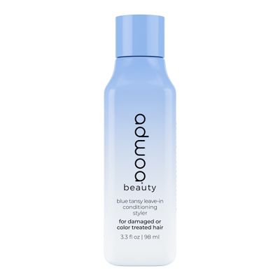 adwoa beauty Blue Tansy Leave In Conditioner With Bamboo, Hydrolyzed Quinoa and Horsetail Extracts Help To Strengthen, Support Growth And Length Retention For Coily and Curly Hair. - 3.3 oz.